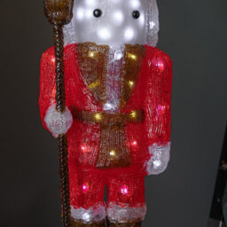 Samuel Alexander 65Cm Light Up Acrylic Christmas Nutcracker Decoration With 80 White Leds - thumbnail 6