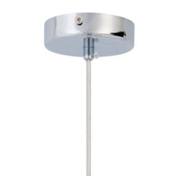 Beliani Hanging Light Pendant Lamp Glossy Silver Glass Ball Shade 25Cm. - thumbnail 5