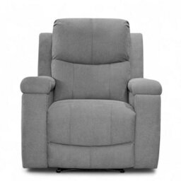 Chenille Fabric Dark Grey Visconti Manual Recliner Chair - thumbnail 3
