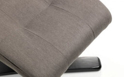 iLikeStores Reclining Swivel Chair With Footstool - Grey - thumbnail 6