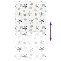 Berkfield Shower Roller Blind 130X240 Cm Fabric Width 126 Cm - thumbnail 6