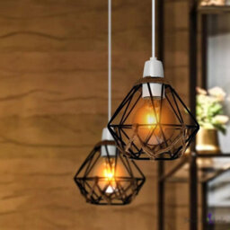 Modern Natural Tapered Woven Rope Ceiling Light Shade Easy Fit Wire Cage Black Lampshade 130mm Pendant Shades Home Decor - thumbnail 6