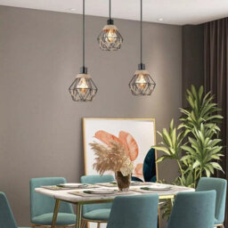 Modern Natural Tapered Woven Rope Ceiling Light Shade Easy Fit Wire Cage Black Lampshade 130mm Pendant Shades Home Decor - thumbnail 5
