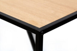 Nordlys Industrial Coffee Table With Wood Top Industrial Style Living Room - thumbnail 4