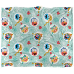 Sesame Street Silky Character Heads Festival Supersoft Blanket Multicoloured (One Size) - thumbnail 1