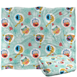 Sesame Street Silky Character Heads Festival Supersoft Blanket Multicoloured (One Size) - thumbnail 2