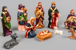 Shatchi Handmade Nativity Scene Birth Jesus Wooden Stable Figurine House Sculpture Christmas Decoration Xmas Décor - thumbnail 4