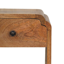 Wyld Haus Paris Natural Mango Wood Nightstand With Drawer And Open Shelf - thumbnail 5