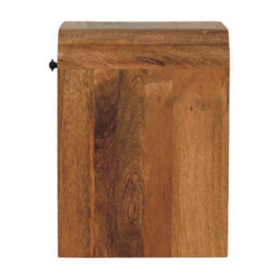 Wyld Haus Paris Natural Mango Wood Nightstand With Drawer And Open Shelf - thumbnail 9