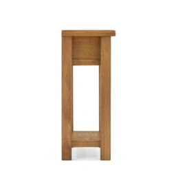 Zelah Oak Telephone Table With Drawer - By Roseland Furniture - thumbnail 8