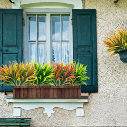 Uv - Resistant Artificial Outdoor Plants, Tropical Artificial Plants For Balcony, Garden, Terrace - thumbnail 4