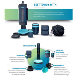Snoap Dispenser (Anthracite Grey) With Wall Mount And 2 Soaps - thumbnail 7