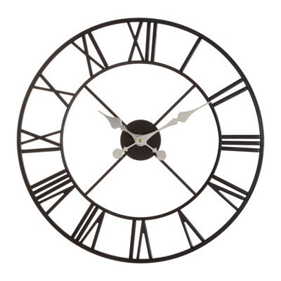 Orsina Vitus Black Metal Wall Clock - image 1