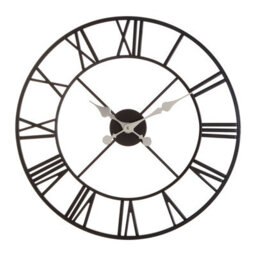 Orsina Vitus Black Metal Wall Clock - thumbnail 1