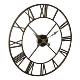 Orsina Vitus Black Metal Wall Clock - thumbnail 2
