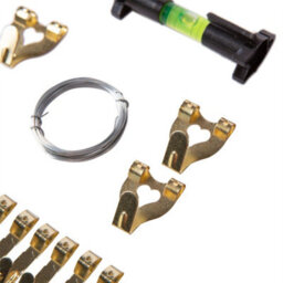 Blackspur Metal Picture Hanging Kit - Brass - thumbnail 2