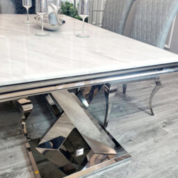 Stratus Interiors Audi 1.8M Pandora Marble Dining Table - Modern Luxury - 180 (W) 90 (D) 74 (H) - thumbnail 4