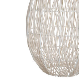 Wyld And Coco Nordluxe Pendant Lamp Beige Cotton Rope Teardrop Shade Japandi Natural - W31 X D31 X H253Cm - thumbnail 5