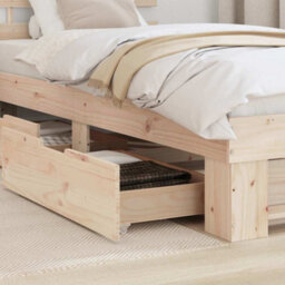Berkfield Modern With Headboard With Drawer Brown 90 X 200 Cm Solid Pine Wood - thumbnail 5
