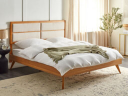 Beliani Bed Poissy 180 X 200 Cm (Eu Super King) Natural Ash Wood - thumbnail 2