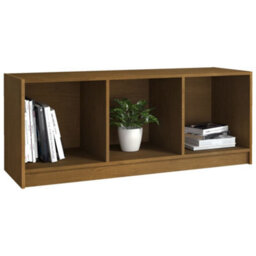 Vidaxl Tv Cabinet Honey Brown 104X33X41 Cm Solid Pinewood Tv Cabinets - thumbnail 4