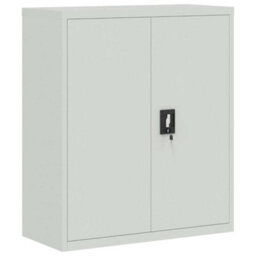 Berkfield File Cabinet Light Grey 90X40X105 Cm Steel - thumbnail 2