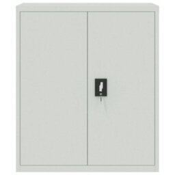Berkfield File Cabinet Light Grey 90X40X105 Cm Steel - thumbnail 3