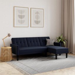 Dorel Home Haven Convertible Sofa Bed, Linen Blue - thumbnail 2