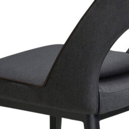 Angel Cerda Stylish Dark Grey Fabric Dining Chair - thumbnail 4