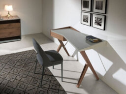 Angel Cerda Stylish Dark Grey Fabric Dining Chair - thumbnail 5