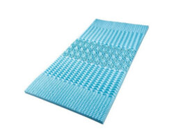 Just So Home Comfort 5 Zone Cool Blue Memory Foam Mattress Topper Orthopaedic Support Pain Relief (King) - thumbnail 2