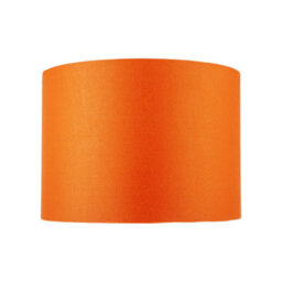 Happy Homewares Contemporary Vivid Orange Cotton 10 Table Base Or Pendant Lamp Shade - thumbnail 5