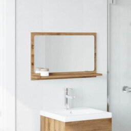 Walplus Bathroom Mirror Cabinet Artisan Oak 60X11X37 Cm Engineered Wood - thumbnail 3