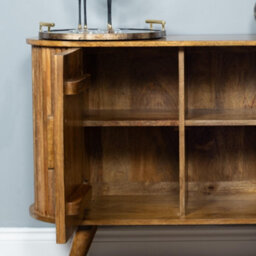 Elm Home And Products Elm Home And Garden Solid Mango Wooden Sideboard Cabinet 3 Drawers  No Veneer 80Cm High, 140Cm Wide, 40Cm Deep - thumbnail 4