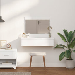 Walplus Wall Hanging Dressing Table White 83X40X70 Cm - thumbnail 4
