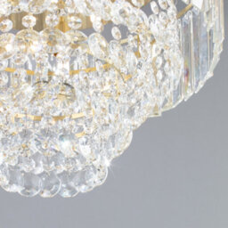 Bhs Paladina Satin Brass Glass Flush Ceiling Light - thumbnail 5