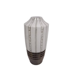 Vanity Living 30Cm Light Brown And Textured Bronze Ceramic Decorative Vase For Living Room - thumbnail 6