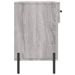 Berkfield Shoe Bench Grey Sonoma 102X35X55 Cm Engineered Wood - thumbnail 7