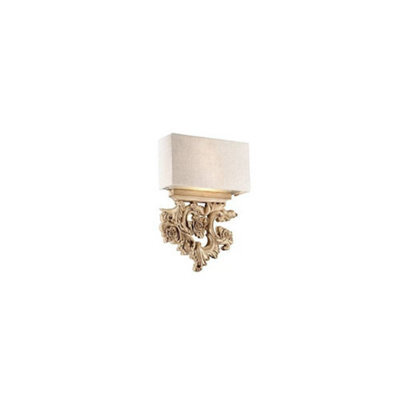 Ideal Lux Luminosa Peter 2 Light Indoor Wall Light Brown, Beige With Shade, E14 - image 1