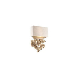 Ideal Lux Luminosa Peter 2 Light Indoor Wall Light Brown, Beige With Shade, E14 - thumbnail 1