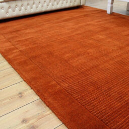 Terracotta Simple And Stylish Wool Plain Handmade Modern Rug For Living Room And Bedroom-160Cm X 230Cm - thumbnail 5