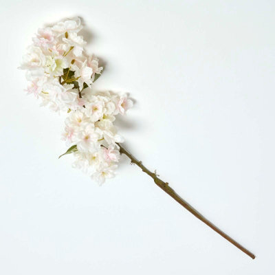 Homescapes Artificial Pink Handcrafted Cherry Blossom Flower Single Stem, 78 Cm - image 1