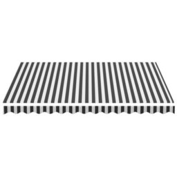Walplus Replacement Fabric For Awning Garden Sun Shade Canopy Gazebo For Back Door, Porch, Patio Anthracite And White 3.5X2.5 M - thumbnail 4