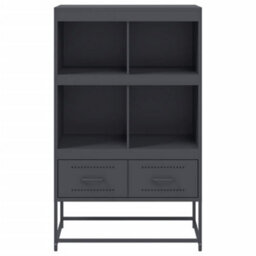 Berkfield Highboard Anthracite 68.5X39X111.5 Cm Steel - thumbnail 4
