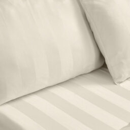 Catherine Lansfield So Soft Satin Stripe Standard Pillowcase Pack Of 4 Cream - thumbnail 2