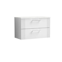 Nuie 800 W/h 2-Drawer Vanity & Laminate Top - thumbnail 1