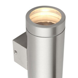 Luminosa Lighting Luminosa Palin Xl Outdoor Up Down Wall Lamp Brushed Stainless Steel & Clear Glass Ip44 - thumbnail 5
