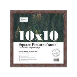 10X10 Walnut Picture Frame (25.4 X 25.4Cm) Poster, Photo, Artwork, Gallery Wall Or Print - thumbnail 1