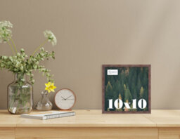 10X10 Walnut Picture Frame (25.4 X 25.4Cm) Poster, Photo, Artwork, Gallery Wall Or Print - thumbnail 2