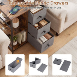 Storage Cabinet Industrial Organizer With Storage Shelf - thumbnail 4